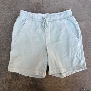 VRST Mens French Terry Sweat Shorts Mint Green Drawstring RN104141 Small